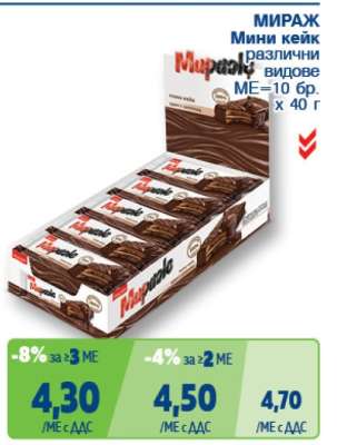 МИРАЖ Мини кейк