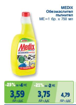 MEDIX Обезмаслител пълнител