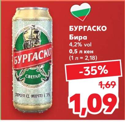 БУРГAСКО Бира