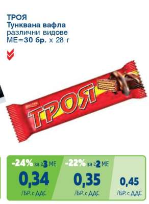 ТРОЯ Тунквана вафла