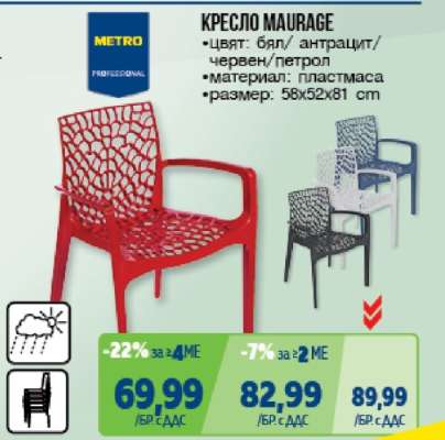 КРЕСЛО MAURAGE