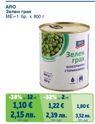 ARO Зелен грах