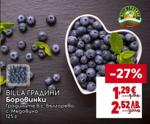 BILLA ГРАДИНИ Боровинки