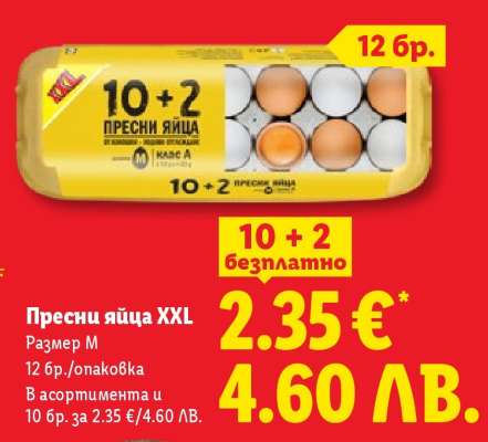 Пресни яйца XXL