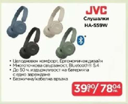 JVC Слушалки HA-S59W