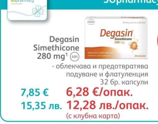 Degasin Simethicone 280 mg