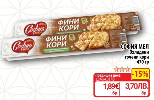 СОФИЯ МЕЛ Охладени точени кори