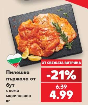 Пилешка пържола от бут