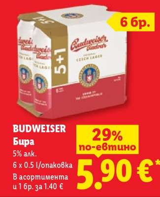 Budweiser Бира