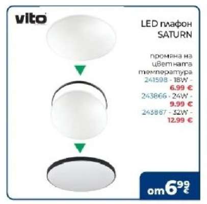 LED плафон SATURN