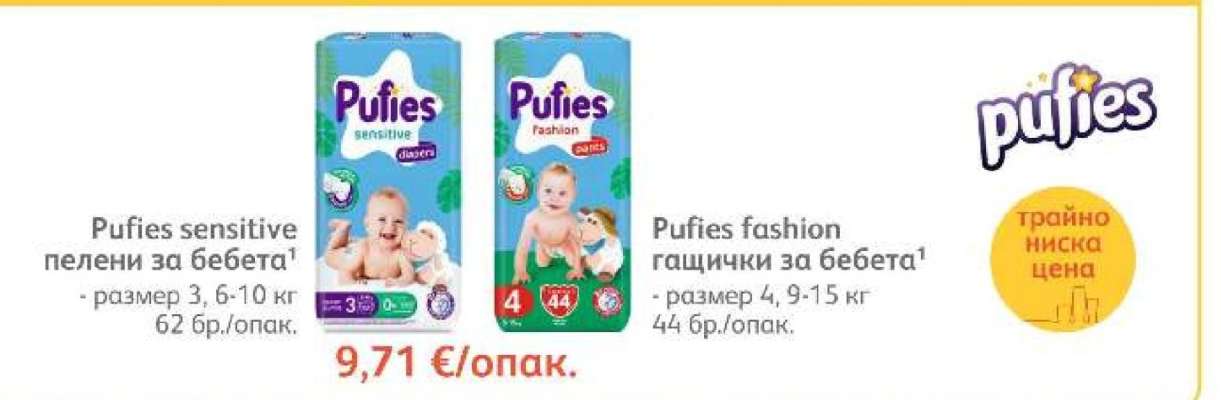 Pufies fashion гащички за бебета