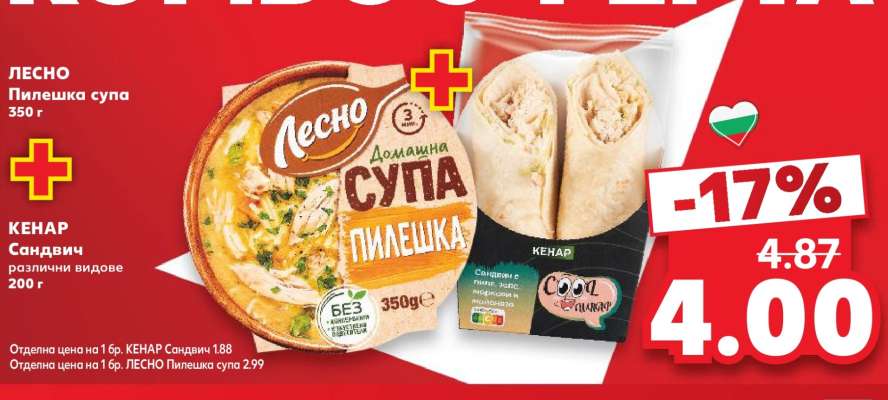 ЛЕСНО Пилешка супа