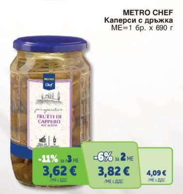 METRO CHEF Каперси с дръжка