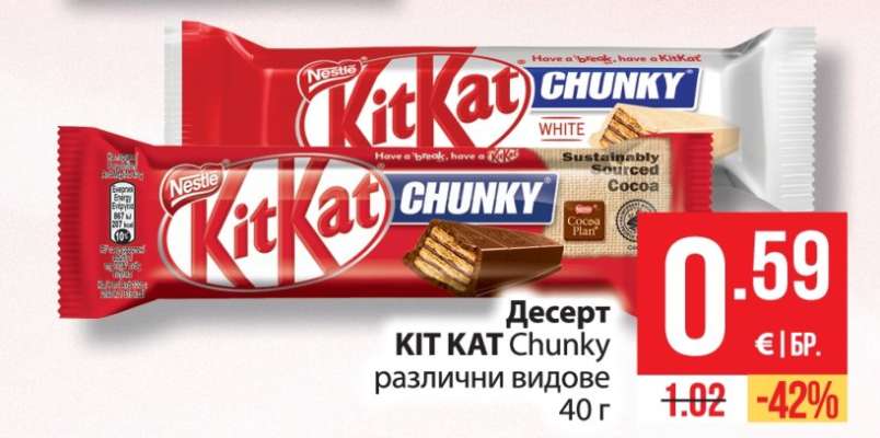Десерт KIT KAT Chunky